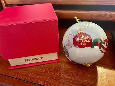 $10 • Buy 2022 Li Bien Hand Painted Deck The Halls Ornament In Box - Pier 1 Imports