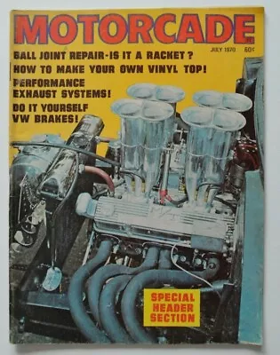 MOTORCADE July 1970 Special Header Section VW Bug • $11.04