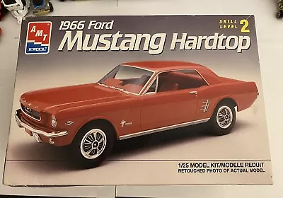 1966 Ford Mustang Hardtop 1:25 Model Kit #6526 AMT/ERTL SEALED CONTENTS NEW • $22