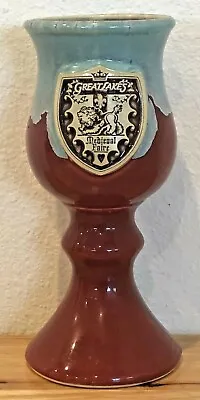 Rare Great Lakes Medieval Faire Ceramic Goblet Chalice Mug Hand Made And Painted • $33.99