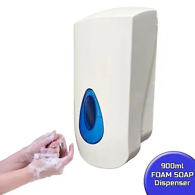 Wall Mounted 900ml Foam Soap Dispenser Refillable Hand Pump Empty Container • £9.95