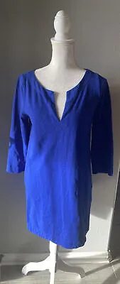 J Crew Knit Tunic Dress Beach Cover Up Blue Small 69609 • $20.90