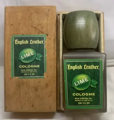 English Leather Vintage Lime Cologne By Mem Company 4 Ounce Bottle Made In USA • $14.99