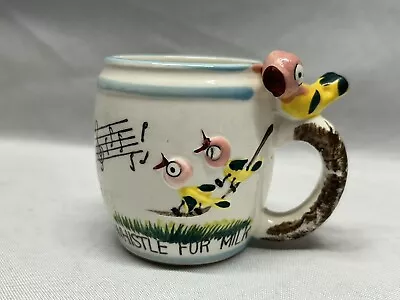 Vintage 1950's Hand Painted Colorful Whistle For Milk Child's Mug/Cup Japan • $9.98