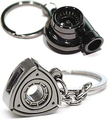 2PC Keychain Set - Wankel Rotary Engine & Turbo Keychain Combo • $4.95