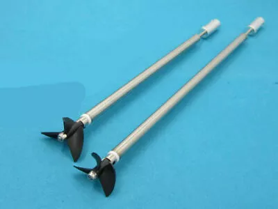 1Pair 3-blade Steel Assembly 3mm Shaft Catamaran Double Motor RC Boat #1723 • $40.32