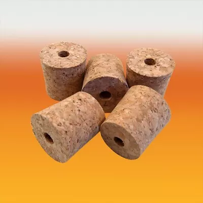 Bored Cork Bungs To Fit Demijohn - Pack Of 5 - Winemaking And Homebrew • £6.36