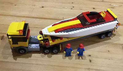 £12.45 • Buy Lego 4643 - City Power Boat Transporter Complete With Boat Trailer & Minifigures