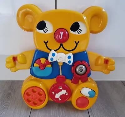 Vintage Matchbox Yellow Teddy Bear Baby Cot Activity Toy Centre -  1981 • £12.99