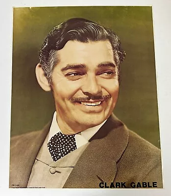 Gone With The Wind CLARK GABLE Vintage Movie Poster 1982 Mancave Office Decor • $32