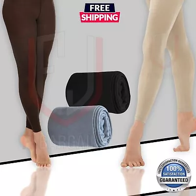 £4.75 • Buy Ladies Footless Opaque Tights 100 Denier Different Color Women  S-M-L/XL/2XL
