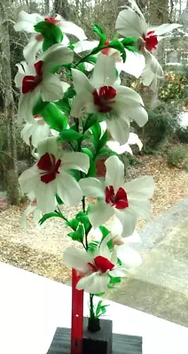 Vintage - Plastic Vanishing Cane To Flower Bouquet - 12 Large Flower Blooms • $57.99