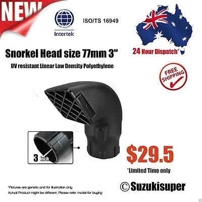 3 Inch 77mm Snorkel Air Ram Head Safari Airflow Replacement • $29.50