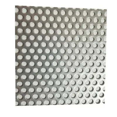 £12.96 • Buy 5mm Hole X 8mm Pitch X 1mm Thick 304 Stainless Steel Perforated Mesh Sheet DIY