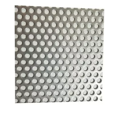 £12.96 • Buy 5mm Hole X 8mm Pitch X 1mm Thick 304 Stainless Steel Perforated Mesh Sheet DIY
