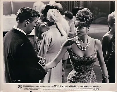 Vintage 8x10 Photo Rampage 1963 Film Robert Mitchum Elsa Martinelli Jack Hawkins • $13.99