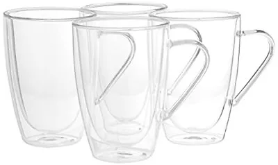 Safdie & Co. Barista Plus Insulated Cappuccino CupsGlass Coffee Mug 435ml... • $31.38