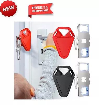 Portable Door Lock For Travel Essential: 2Pack Upgraded Hotel Home Security Safe • $20.60