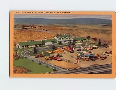 Postcard A Modern Drive-In And Motel In California Patmar's El Segundo CA • $4.84