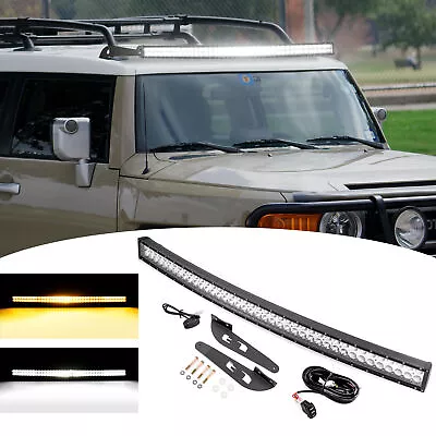 52'' Strobe LED Light Bar+Roof Mount+Wire (4 Modes) For 07-14 Toyota FJ Cruiser • $149.99