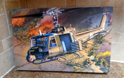 $25 • Buy 1995 MRC US Navy Helicopter Model UH-1C Heavy Hog #BA107 NIB Unassembled 1:35box