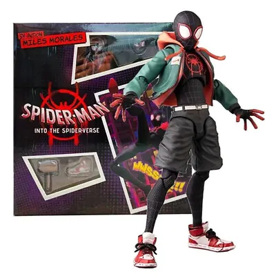 Spider-Man Action Figure Miles Morales Into The Spider Verse Toy Gift With Box • $34.99
