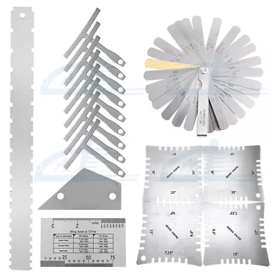 Guitar Neck Notched Straight Edge Fret Understring Radius Gauge Ruler Feeler • $33.99