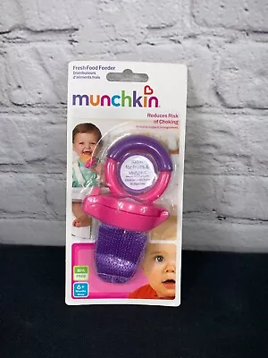 Munchkin Fresh Food Feeder Raw Fresh Teether Purple And Pink Baby Toddler • $10