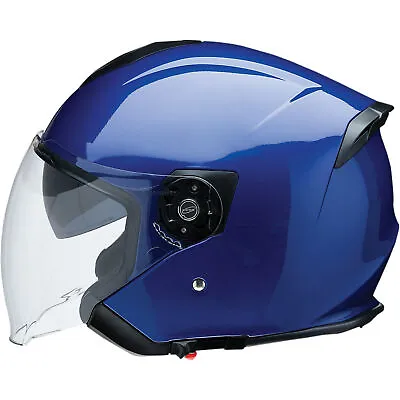 Z1R Road Maxx Open Face Motorcycle Helmet Blue 3XL • $59.11