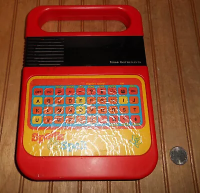 Vintage 1978 Texas Instruments Speak & Spell Toy W/Battery Cover For Parts • $14.95