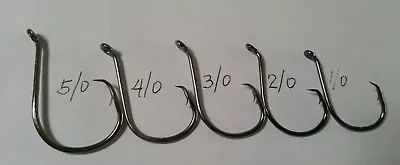 100X Mixed Chemically Sharpened Octopus Offset Circle Hooks 5/04/03/02/0 1/0 • $12.99