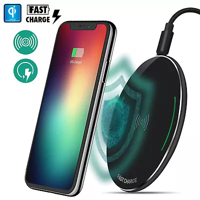 AU Fast 10W Qi Wireless Charger Charging Pad Mat For Samsung S10+ IPhone 11 X XS • $48.44