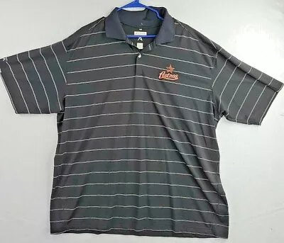 Antigua Mens MLB Astros Embroidered Logo Striped Polo Shirt  Size 2XL   • $16.19