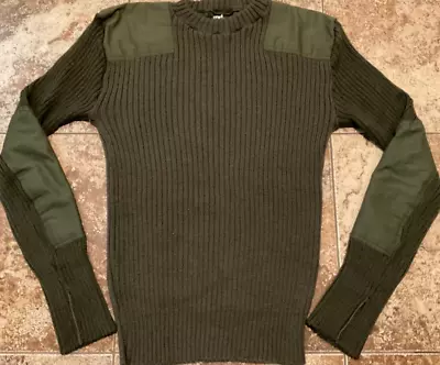 U.s. Marine Corps Wool Knit Sweater ( Mens L Size 42 ) Olive Preowned • $23.20