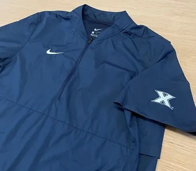 Men’s Nike Xavier Musketeers Short Sleeve Windbreaker Golf Jacket Adult Small • $14.99