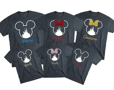 Personalized Disney Family Vacation Matching Shirt Custom Crew Squad T-Shirts • $11.99