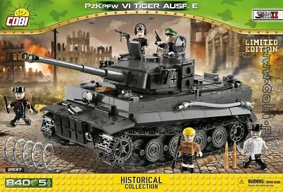 COBI 2537 Panzerkampfwagen VI Tiger Ausf.E Hybrid Berlin 1945 Limited 1:28 Scale • $421.50