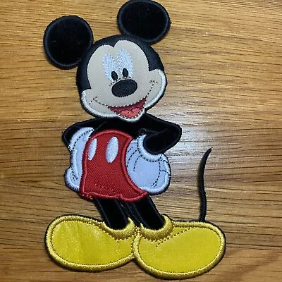 NEW Disney Mickey Mouse Iron On Applique Large 5” Patch • $7.99