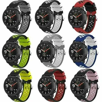 Universal Silicone Wrist Watchband Strap For Samsung/Ticwatch/Huawei/Xiaomi/LG • $14.88