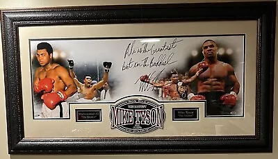 Steiner Mike Tyson - Ali Signed 12x32 Photo Boxing RAREST Inscription • $1299.99