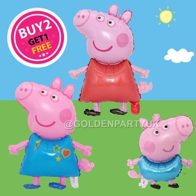 £3.59 • Buy Peppa Pig George Balloon Birthday Party Foil Air Only Kids Fun  Balloons Decor