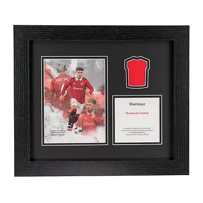 Lisandro Martinez Manchester United Shirt-Swatch Framed Display • £45