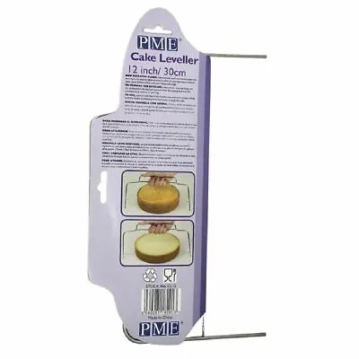 PME Cake Leveller In Steel - Easy To Adjust Levels With Serrated Blade • £10.87