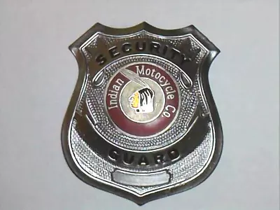 Vintage Indian Motorcycle Security Guard Badge • $40