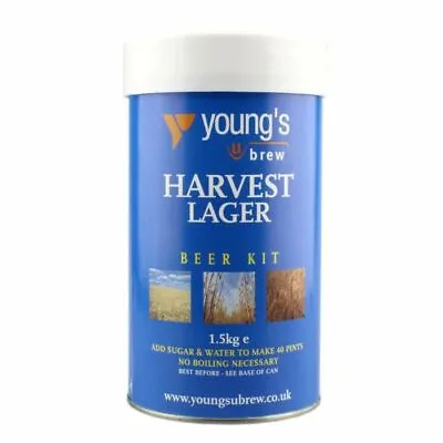 Young's Harvest Lager 40 PINTS Beer Making Ingredients Home Brew  • £18.95