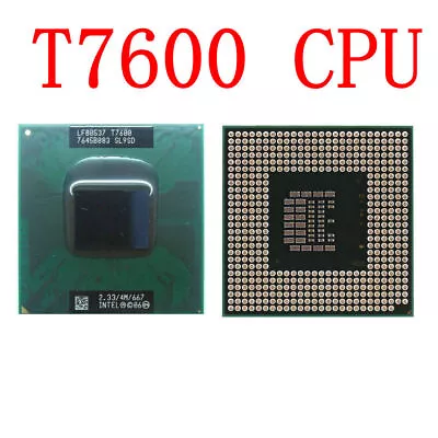 Intel Core 2 Duo T7600 CPU Dual-Core 2.33GHz 4MB 667 MHz Socket M CPU Processor • £21.22