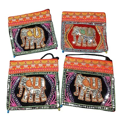 4*Smart Phone Pouch Passport Neck Strap Thai Elephant Shoulder Bag Pocket Purse • $30.84