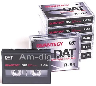 Quantegy R-94 PRO 94 Minute DAT Digital Audio Tape - Brand New • $8.95