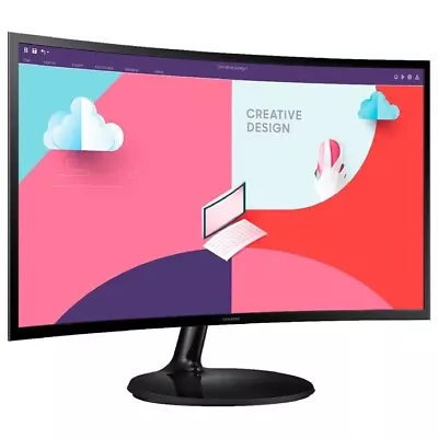 Samsung FHD LED Curved Monitor S36 - 24” & 27” - Brand New - AU Stock • $217.60