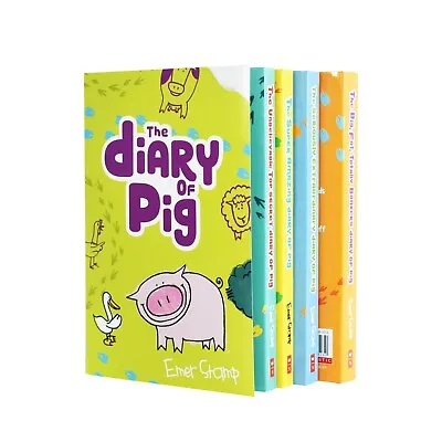 £14.46 • Buy Diary Of Pig Collection 4 Books Set By Emer Stamp - Ages 8-11 - Paperback